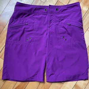 Athleta Breeze Bermuda hiking purple shorts size 0